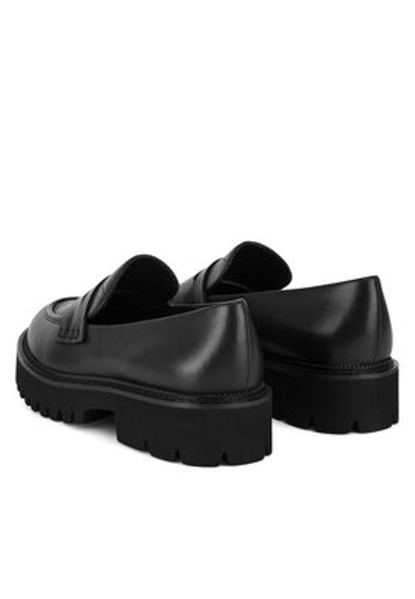 Badura Loafersy JIAO-V1767-13-2 Czarny. Kolor: czarny. Materiał: skóra