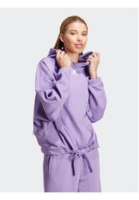 Adidas - adidas Bluza Dance Oversized Versatile Hoodie IC6694 Fioletowy Loose Fit. Kolor: fioletowy. Materiał: bawełna #2