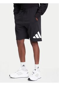 Adidas - adidas Szorty sportowe Essentials Big Logo JE8956 Czarny Regular Fit. Kolor: czarny. Materiał: bawełna. Styl: sportowy