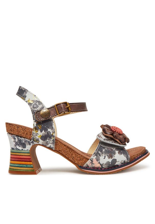 Laura Vita Sandały Decbyo 22 Szary. Kolor: szary. Materiał: skóra