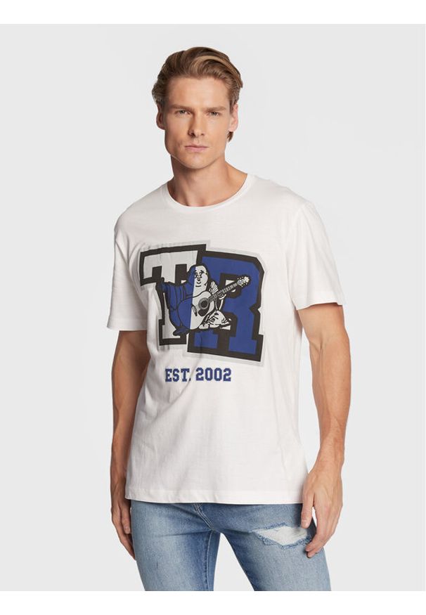 True Religion T-Shirt 106309 Biały Regular Fit. Kolor: biały. Materiał: bawełna