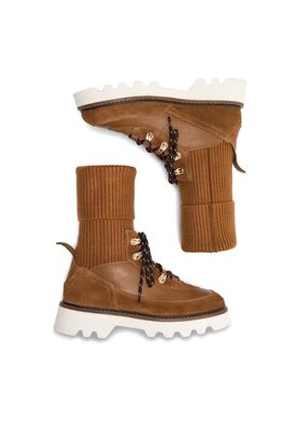 Badura Trzewiki STARK-06W4-023 Brązowy. Kolor: brązowy. Materiał: materiał