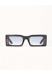 CULT GAIA - Czarne okulary przeciwsłoneczne Hera. Kształt: prostokątne. Kolor: czarny. Materiał: materiał