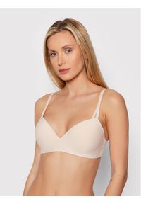 Calvin Klein Underwear Biustonosz bezfiszbinowy 000QF6017E Beżowy. Kolor: beżowy. Materiał: syntetyk #1