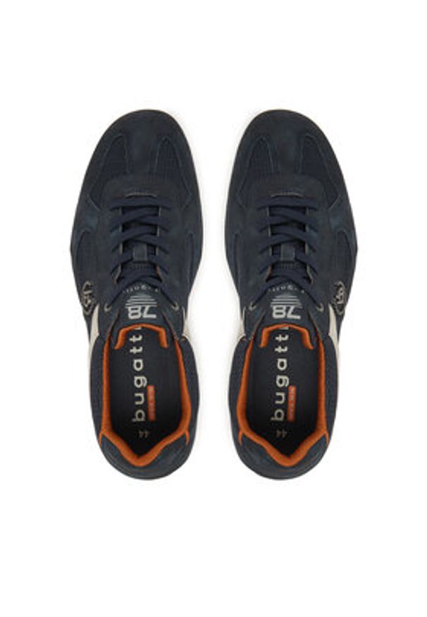 Bugatti Sneakersy Sandstone 325-A7P06-5000-4100 Granatowy. Kolor: niebieski. Materiał: zamsz, skóra