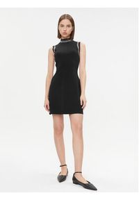 Gaudi Sukienka dzianinowa 321FD13006 Czarny Regular Fit. Kolor: czarny. Materiał: syntetyk #5