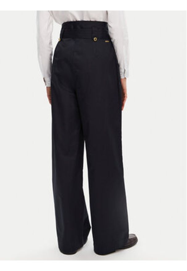 Barbour Spodnie materiałowe Elsie LTR0385NY99 Granatowy Wide Leg. Kolor: niebieski. Materiał: bawełna