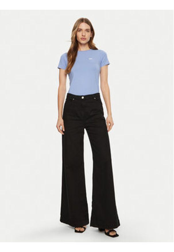 Guess Jeans T-Shirt W5RI52 J1314 Niebieski Regular Fit. Kolor: niebieski. Materiał: bawełna