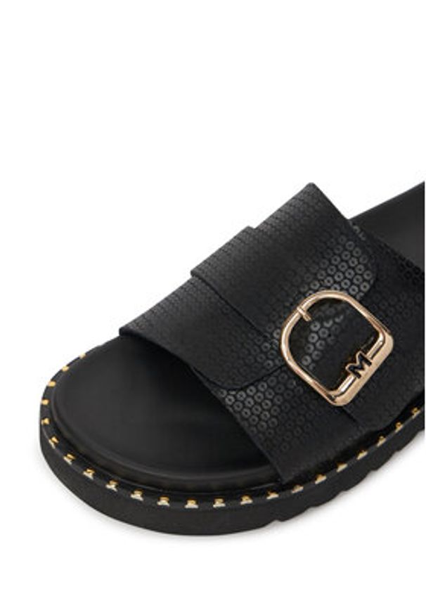 MEXX Klapki MX/019C-HY Czarny. Kolor: czarny. Materiał: skóra