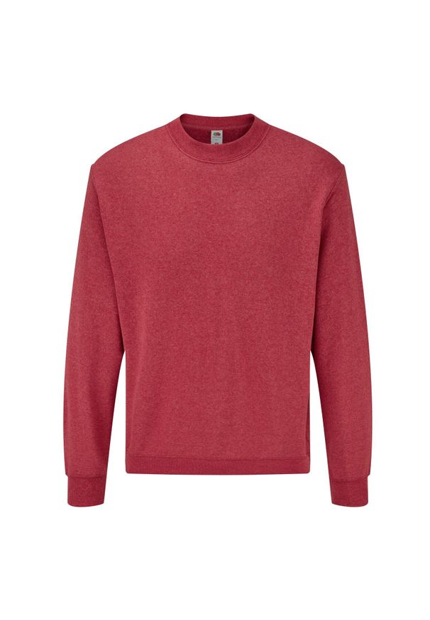 FRUIT OF THE LOOM - Bluza Rozpinana Dla Dorosłych Unisex Classic Heather. Kolor: czerwony