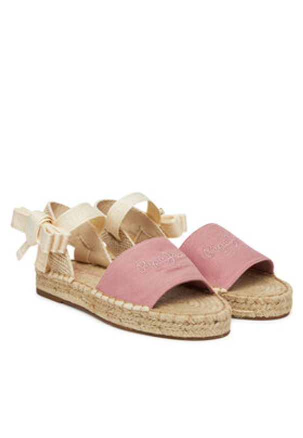 Pepe Jeans Espadryle PLS90684 Różowy. Kolor: różowy. Materiał: materiał