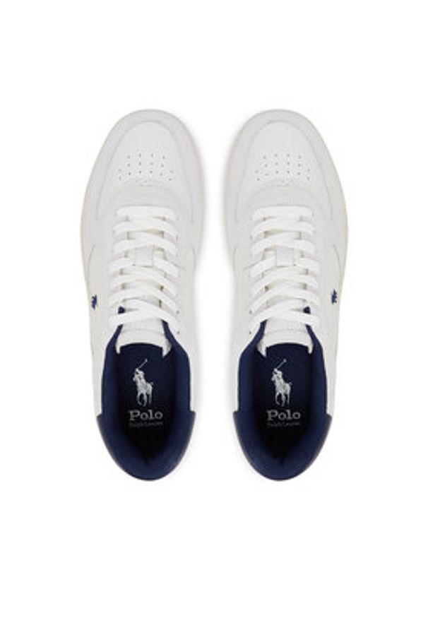 Polo Ralph Lauren Sneakersy 809971482001 Biały. Kolor: biały. Materiał: zamsz, skóra