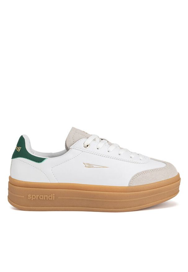 Sprandi Sneakersy V12-785 Biały. Kolor: biały. Materiał: skóra
