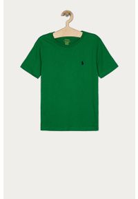 Polo Ralph Lauren - T-shirt dziecięcy 134-176 cm. Okazja: na co dzień. Typ kołnierza: polo. Kolor: zielony. Materiał: bawełna, dzianina. Wzór: gładki. Styl: casual #1
