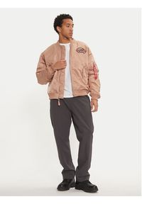 Alpha Industries Kurtka bomber 148140 Beżowy Regular Fit. Kolor: beżowy. Materiał: syntetyk #3