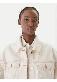 Hugo - HUGO Kurtka jeansowa Gisolia 50559618 Écru Relaxed Fit. Materiał: bawełna #2