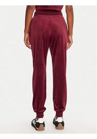 Guess Spodnie dresowe V3BB27 K0232 Bordowy Regular Fit. Kolor: czerwony. Materiał: syntetyk #5