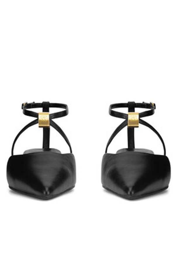 Gino Rossi - GINO ROSSI Baleriny ALANA-SLT593-X8 Czarny. Kolor: czarny. Materiał: skóra