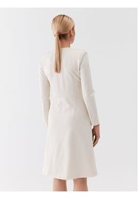Pinko Sukienka codzienna Angolare 100943 A0HM Biały Regular Fit. Okazja: na co dzień. Kolor: biały. Materiał: syntetyk. Typ sukienki: proste. Styl: casual