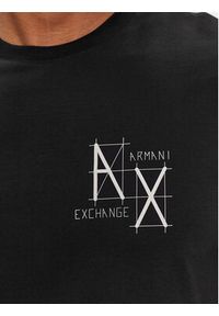 Armani Exchange T-Shirt 3DZTHQ ZJ9AZ 1200 Czarny Regular Fit. Kolor: czarny. Materiał: bawełna #3