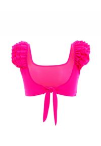 AGUA BENDITA - Różowy top od bikini Arielle Oazze. Kolor: różowy, wielokolorowy, fioletowy. Materiał: materiał #4