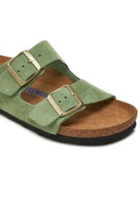 Birkenstock Klapki Arizona Sfb Leve 1027962 Zielony. Kolor: zielony. Materiał: skóra, zamsz #4