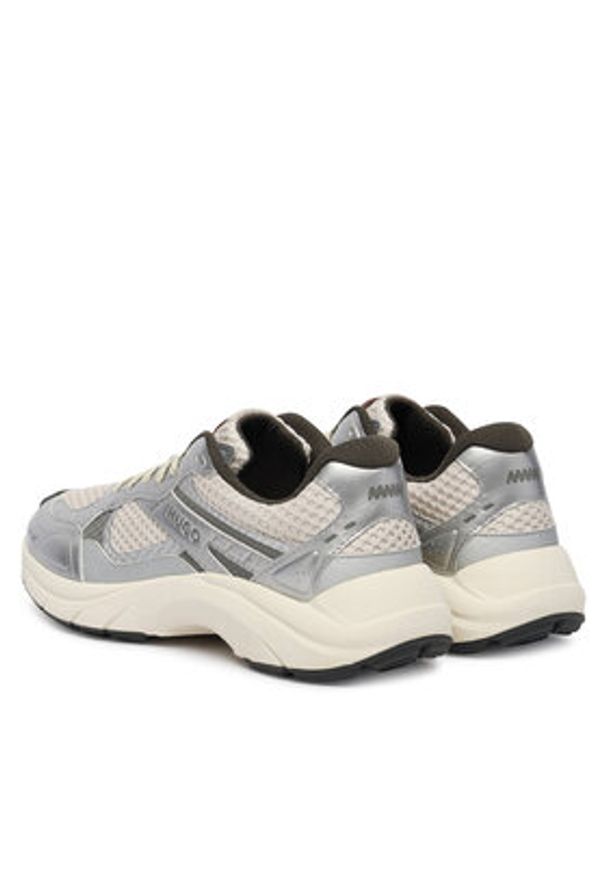 Hugo - HUGO Sneakersy GO2 50558025 Srebrny. Kolor: srebrny. Materiał: materiał