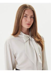 Calvin Klein Bluzka LV044D125G Beżowy Regular Fit. Kolor: beżowy. Materiał: syntetyk
