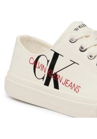 Calvin Klein Jeans - Trampki CALVIN KLEIN JEANS - Iraya B4R1635 Bright White. Okazja: na co dzień. Kolor: beżowy. Materiał: materiał. Szerokość cholewki: normalna. Styl: casual #7