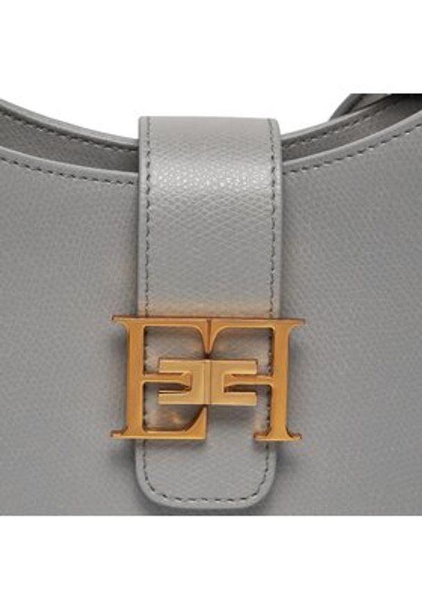 Elisabetta Franchi Torebka BS-41F-41E2-V550 Szary. Kolor: szary. Materiał: skórzane