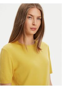 United Colors of Benetton - United Colors Of Benetton Sweter 1091D10D5 Żółty Relaxed Fit. Kolor: żółty. Materiał: bawełna #4