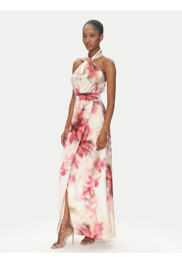 Marciano Guess Sukienka wieczorowa 5GGK18 7099Z Beżowy Regular Fit. Kolor: beżowy. Materiał: syntetyk. Styl: wizytowy