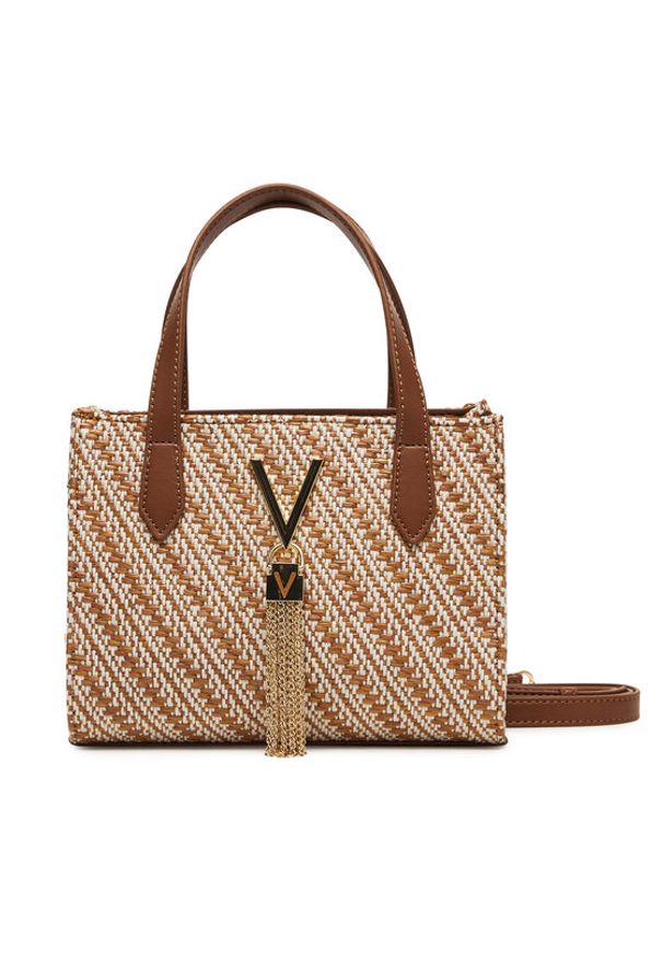 VALENTINO - Valentino Torebka Divina Summer VBS9XI15S Brązowy. Kolor: brązowy. Materiał: skórzane