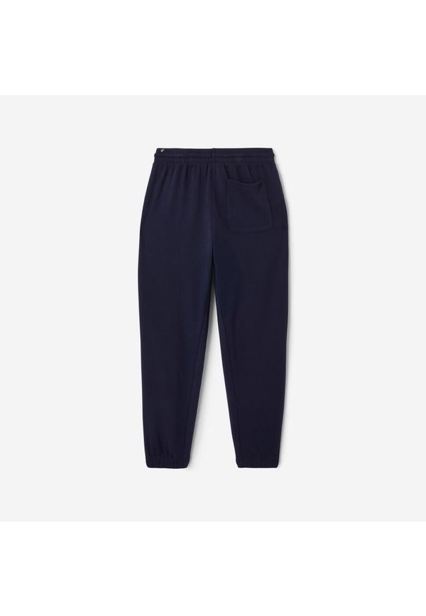 DOMYOS - Spodnie dresowe męskie Domyos Gym & Pilates. Kolor: niebieski. Materiał: poliester, bawełna, materiał. Wzór: ze splotem. Sezon: zima. Sport: joga i pilates