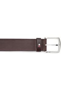 TOMMY HILFIGER - Tommy Hilfiger Pasek Męski New Denton Belt 4.0 E367863162 Brązowy. Kolor: brązowy. Materiał: skóra