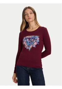 Guess Bluzka W5BI74 J1314 Czerwony Slim Fit. Kolor: czerwony. Materiał: bawełna
