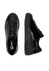 Rieker Sneakersy CEO-N2501-00 Czarny. Kolor: czarny. Materiał: skóra, syntetyk #4