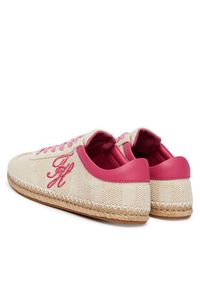 TOMMY HILFIGER - Tommy Hilfiger Espadryle Woven Logo Embroidery FW0FW09108 Beżowy. Kolor: beżowy. Materiał: materiał #6