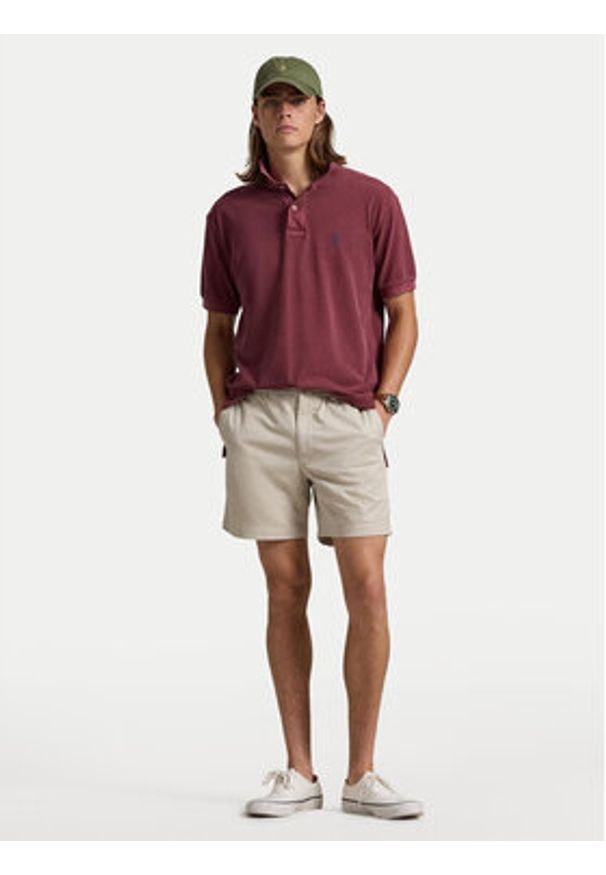 Polo Ralph Lauren Szorty materiałowe 710644995002 Beżowy Classic Fit. Kolor: beżowy. Materiał: bawełna
