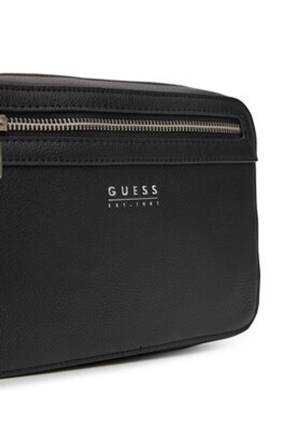 Guess Kosmetyczka PMLOPU P5239 Czarny. Kolor: czarny. Materiał: skóra