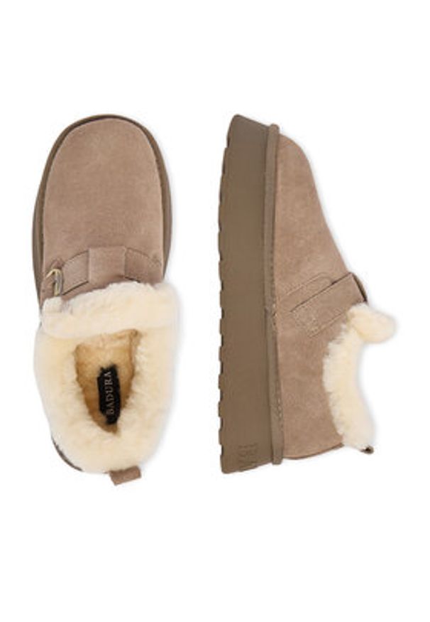 Badura Śniegowce EO-CALLIE-TS6288-01 Szary. Kolor: szary. Materiał: zamsz, skóra