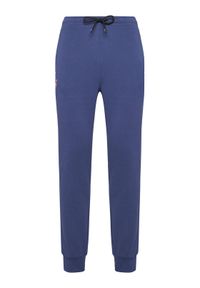 K-Way Spodnie dresowe Bishop K31313W Granatowy Slim Fit. Kolor: niebieski. Materiał: bawełna