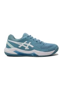 Asics - Buty do tenisa damskie, ASICS Gel-Dedicate 8 Clay. Kolor: biały, niebieski, wielokolorowy. Sport: tenis