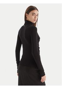 Patrizia Pepe Bluzka 2M4478 J337 Czarny Regular Fit. Kolor: czarny. Materiał: syntetyk #3