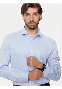 BOSS - Boss Koszula 50473312 Błękitny Slim Fit. Kolor: niebieski. Materiał: bawełna, syntetyk #5