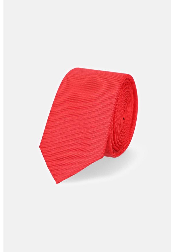 Lancerto - Krawat Czerwony. Kolor: czerwony. Materiał: tkanina. Styl: elegancki