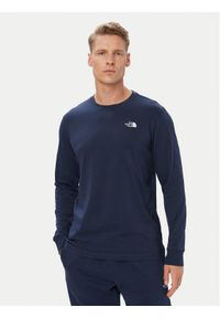 The North Face Longsleeve Evolution Simple Dome NF0A8EU3 Granatowy Regular Fit. Kolor: niebieski. Materiał: bawełna. Długość rękawa: długi rękaw #1