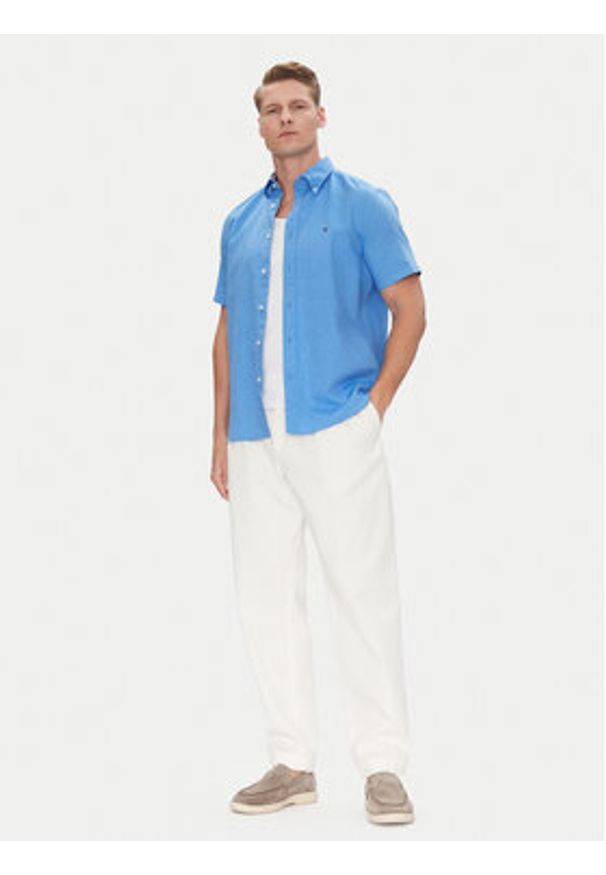 TOMMY HILFIGER - Tommy Hilfiger Koszula MW0MW40703 Niebieski Regular Fit. Kolor: niebieski. Materiał: bawełna