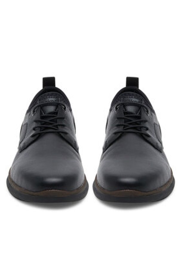 Rieker Półbuty 10451-00 Czarny. Kolor: czarny. Materiał: skóra