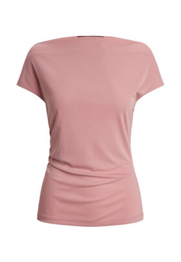 Lauren Ralph Lauren - LAUREN RALPH LAUREN Bluzka 2,00964E+11 Różowy Slim Fit. Kolor: różowy. Materiał: syntetyk